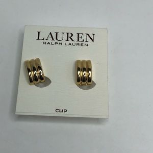 Ralph Lauren Clip-on earrings. Gold plated